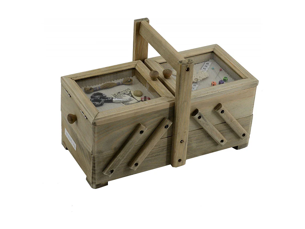 Portalavoro legno rosina 2 cassetti cm 33x16h22