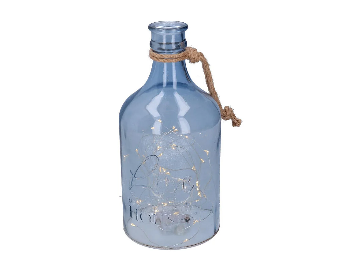 Bottiglia vetro led cm ø14,5h30