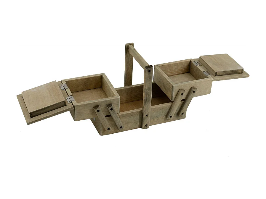 Portalavoro legno rosina 2 cassetti cm 27x14h19