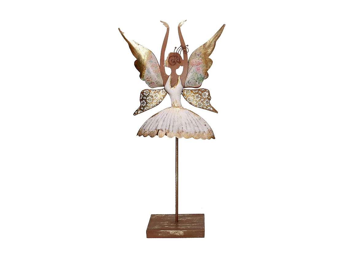 Fatina metallo ballerina bianco cm 37x12h68