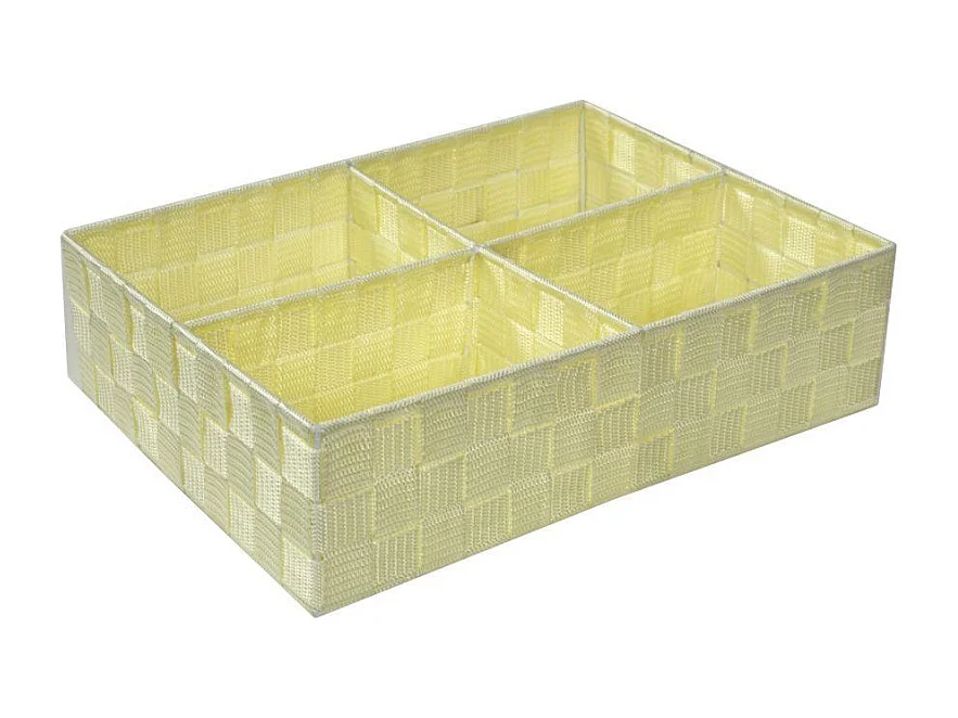 Cassetto poliestere crema 4 scomparti cm 37x27h10