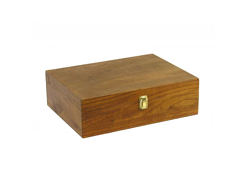 Cassetta portabottiglie noce chiaro 3 posti cm 36x27h11