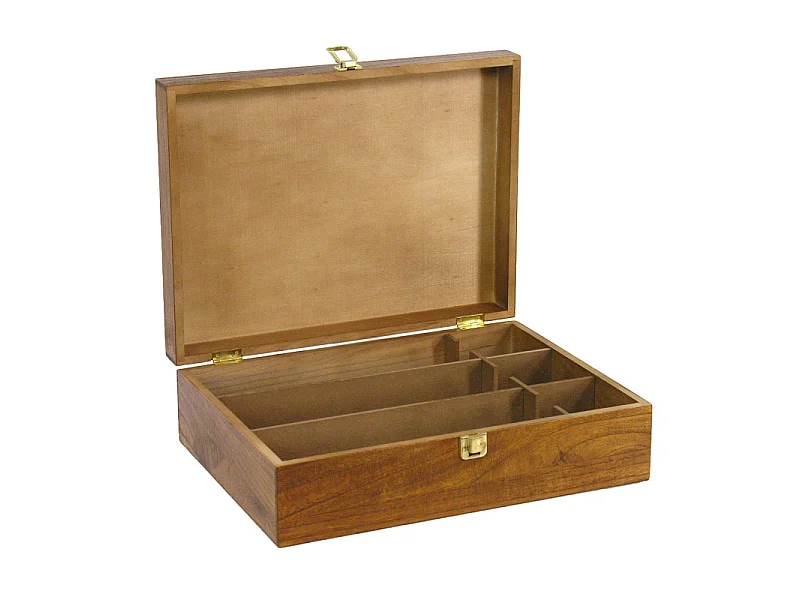 Cassetta portabottiglie noce chiaro 3 posti cm 36x27h11