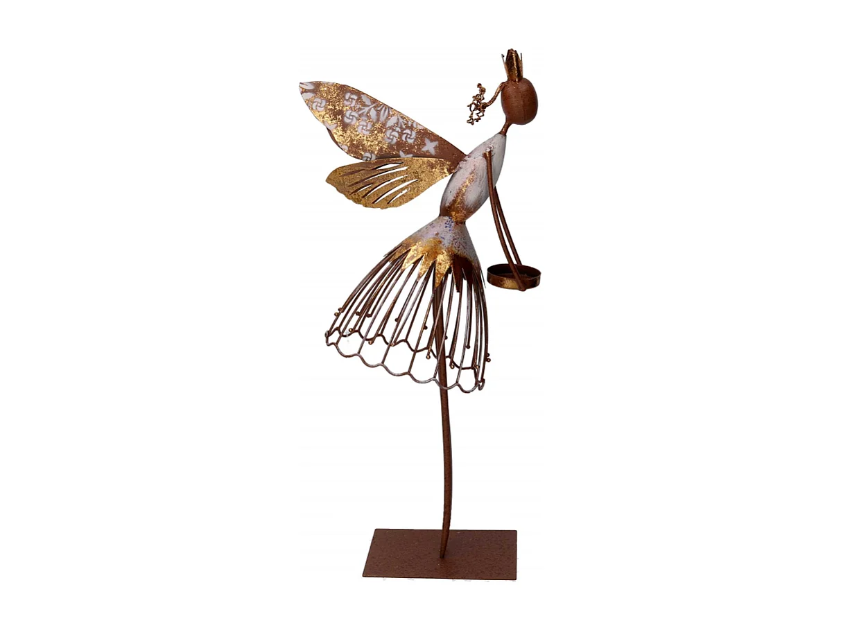 Fatina metallo oro cm 21,6x10,16h50,2