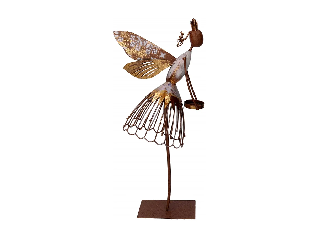 Fatina metallo oro cm 21,6x10,16h50,2