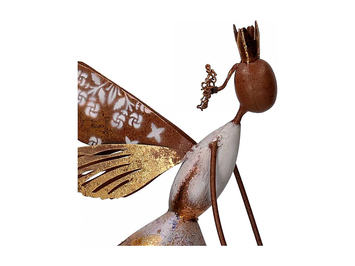 Fatina metallo oro cm 21,6x10,16h50,2