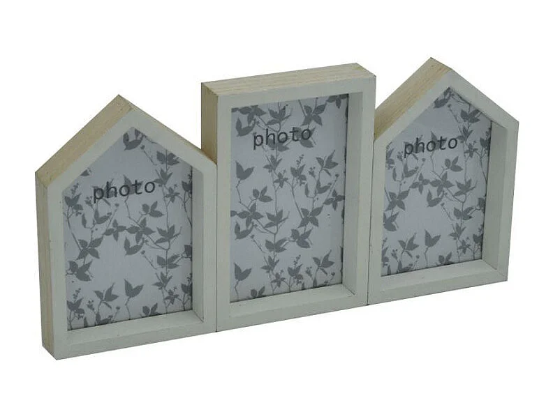 Portafoto muro lucia casette multiplo 3p cm 32x16,5x3