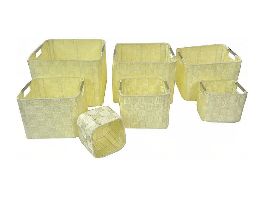 Cassetto poliestere crema 1-7 cm 30x30h20
