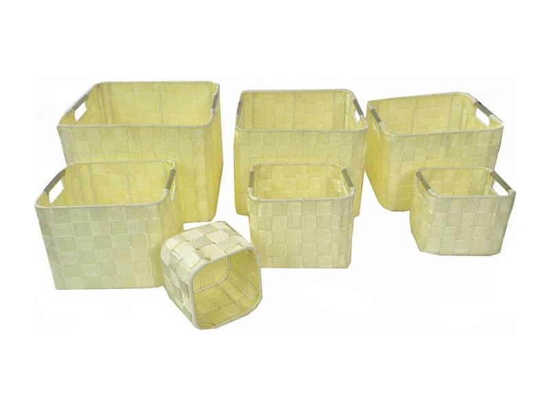 Cassetto poliestere crema 1-7 cm 30x30h20