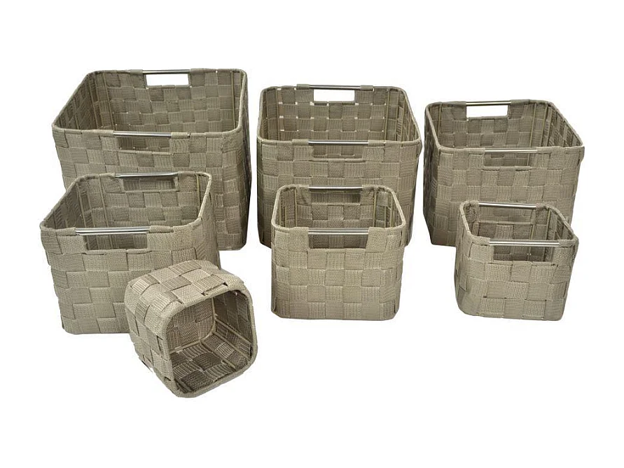 Cassetto poliestere tortora 1-7 cm 30x30h20