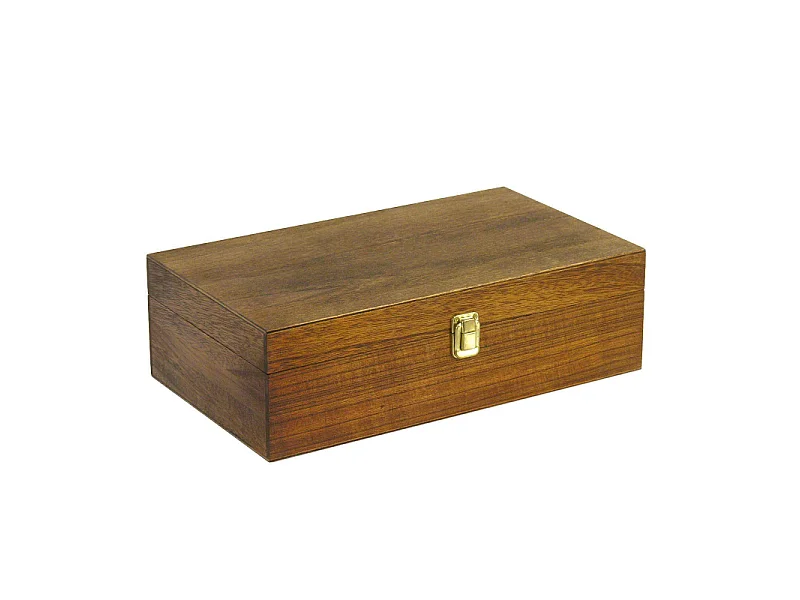 Cassetta portabottiglie noce chiaro 2 posti cm 36x21h11