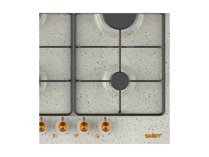 Samet piano cottura 4 fuochi da 60 cm avena Diomede