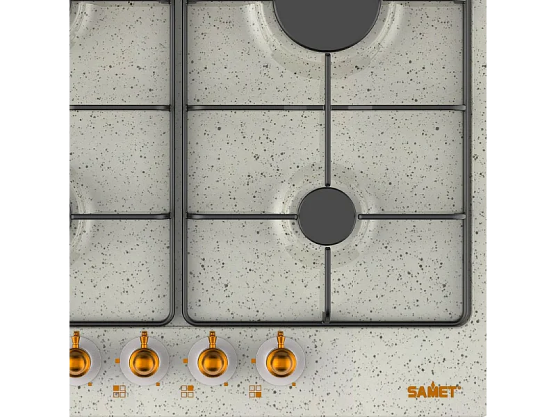 Samet piano cottura 4 fuochi da 60 cm avena Diomede