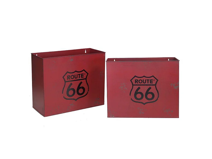 Portariviste metallo bristol rosso 1-2 cm 34,5x15,5h28