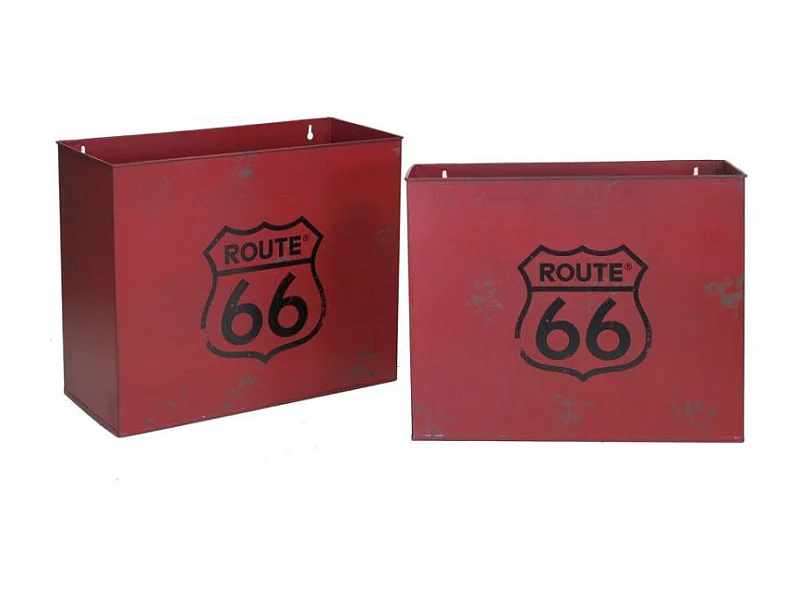 Portariviste metallo bristol rosso 1-2 cm 34,5x15,5h28