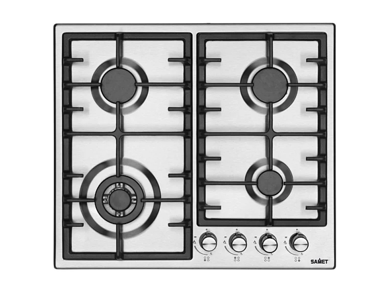 Samet Piano cottura Efesto Inox 4 fuochi
