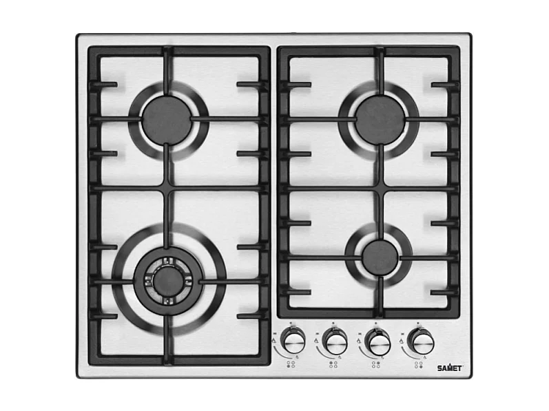 Samet Piano cottura Efesto Inox 4 fuochi