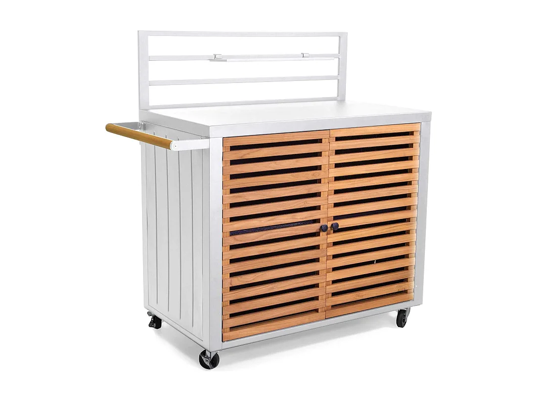 Mobiletto alluminio idaho bianco 2 anteteak cm 114x58h120