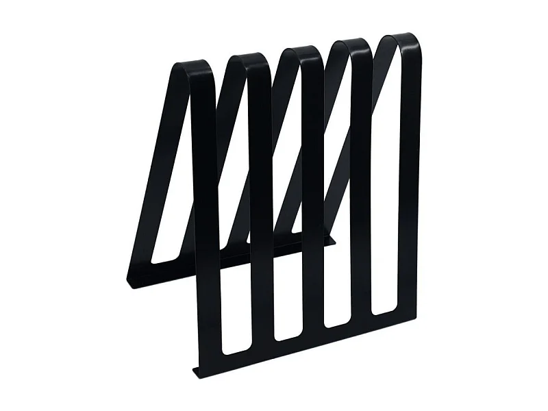 Portariviste metallo nero 4 posti cm 31x22h36