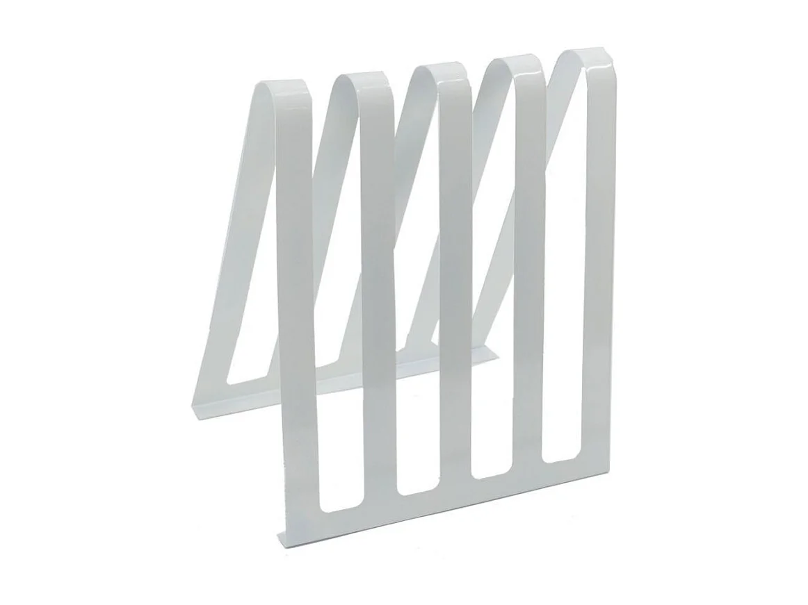 Portariviste metallo bianco 4 posti cm 31x22h36