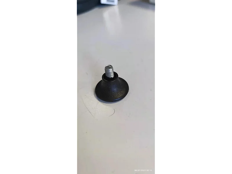 Base tavolo bar alluminio Alan colore inox cm 52x52h108