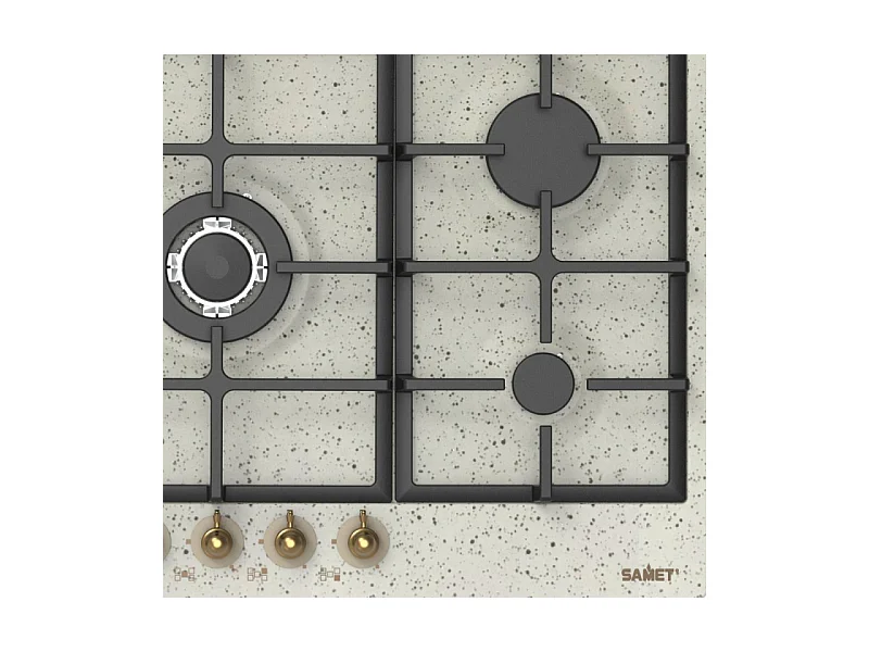 Samet piano cottura 5 fuochi da 70 cm avena Menelao