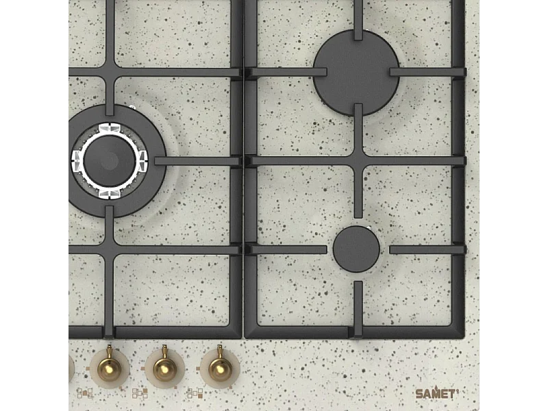 Samet piano cottura 5 fuochi da 70 cm avena Menelao