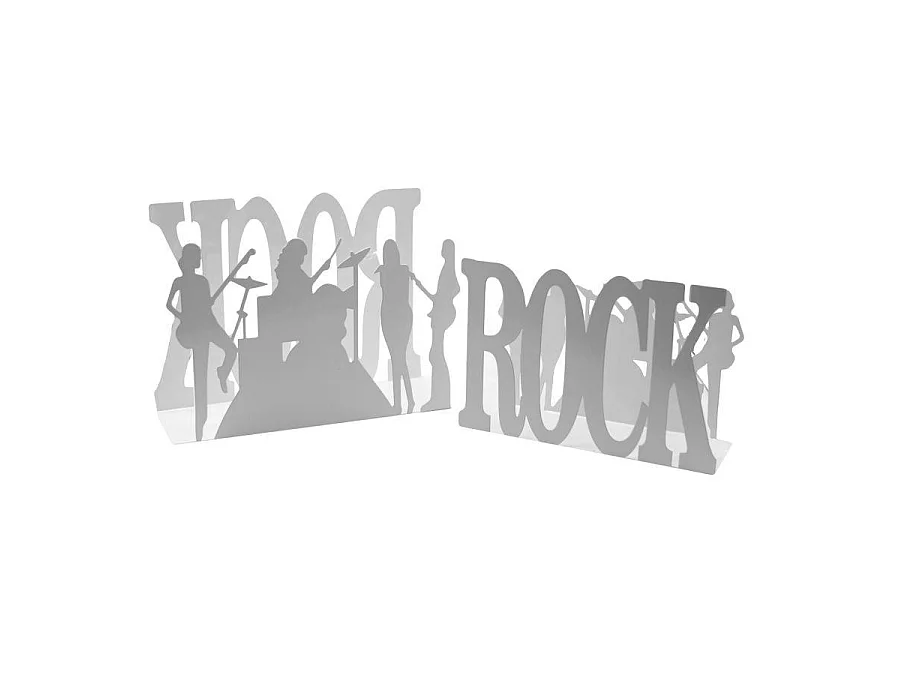 Portariviste metallo rock 1-2 bianco cm 35x12h24