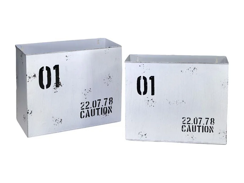 Portariviste metallo bristol bianco 1-2cm34,5x15,5h28