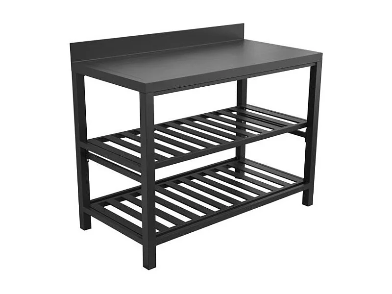 Modulo Cucina A Ripiani Aperti 120 X 60 Antracite Moia