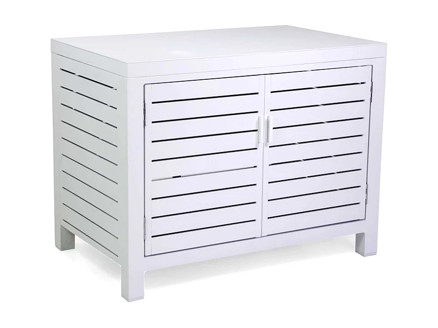 Mobiletto alluminio bianco cm 90x56h70