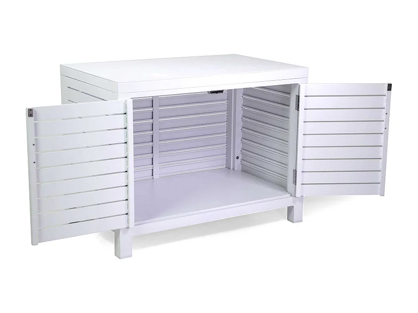 Mobiletto alluminio bianco cm 90x56h70