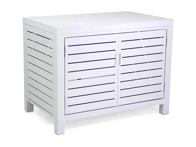 Mobiletto alluminio bianco cm 90x56h70