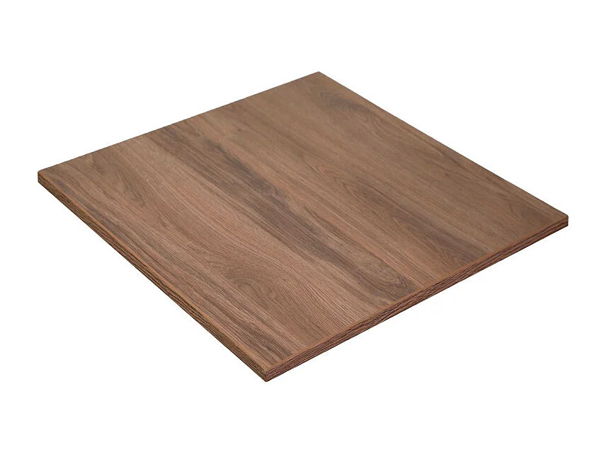Top tavolo nobilitato rovere naturale quadro cm 80x1,8x80