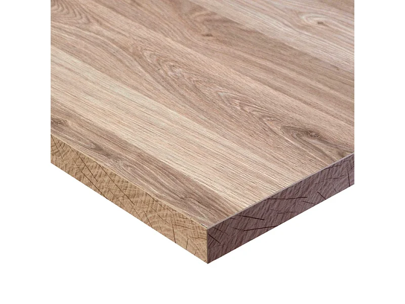 Top tavolo nobilitato rovere naturale quadro cm 80x1,8x80