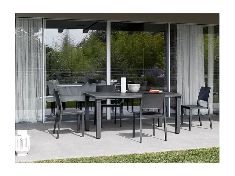 TAVOLO ERCOLE TECNOPOLIMERO SCAB DESIGN MADE IN ITALY - Antracite 81