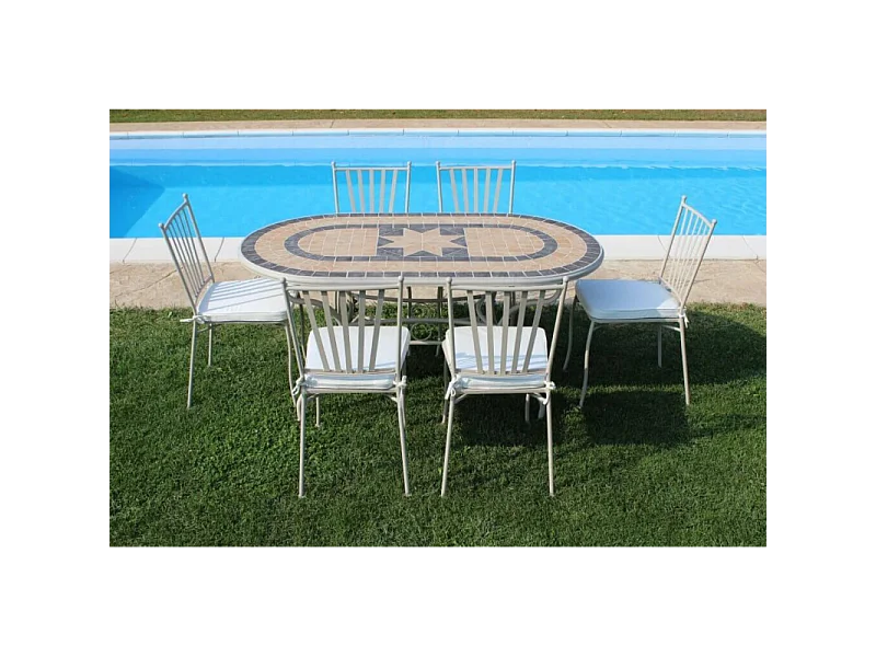 TAVOLO OVALE PERSE 160 X 90