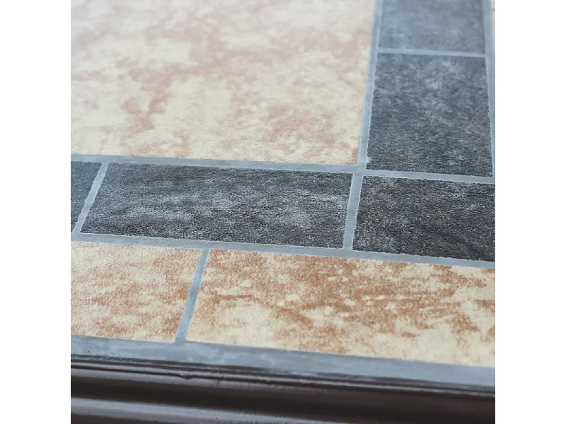 TISCH NEREO AUS STAHL & ZEMENT 80x80 cm