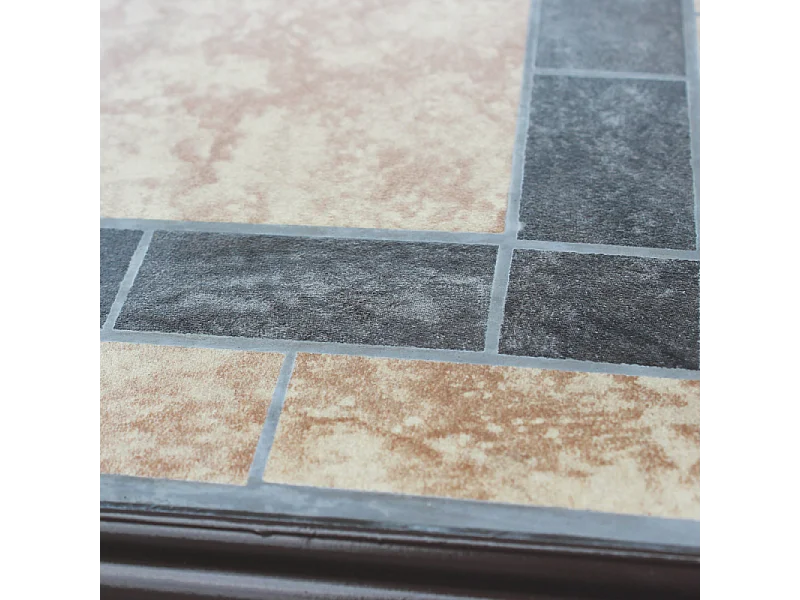 TISCH NEREO AUS STAHL & ZEMENT 80x80 cm