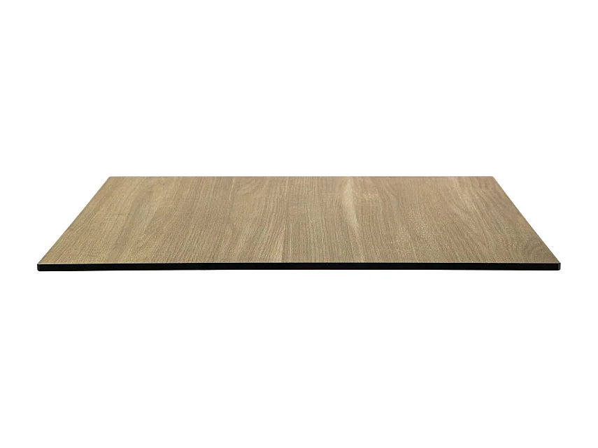 Top tavolo hpl effetto legno naturale rettangolare cm 55x69x1