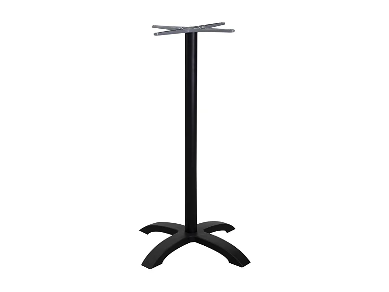 Base tavolo bar alluminio Alan nero cm 52x52h108