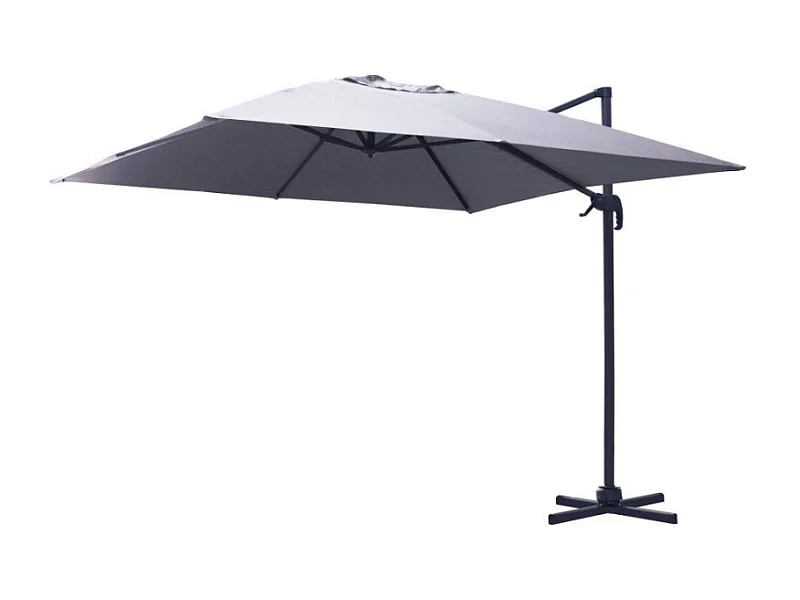 Ombrellone alluminio montana 3x4h2,80m grigio palo laterale