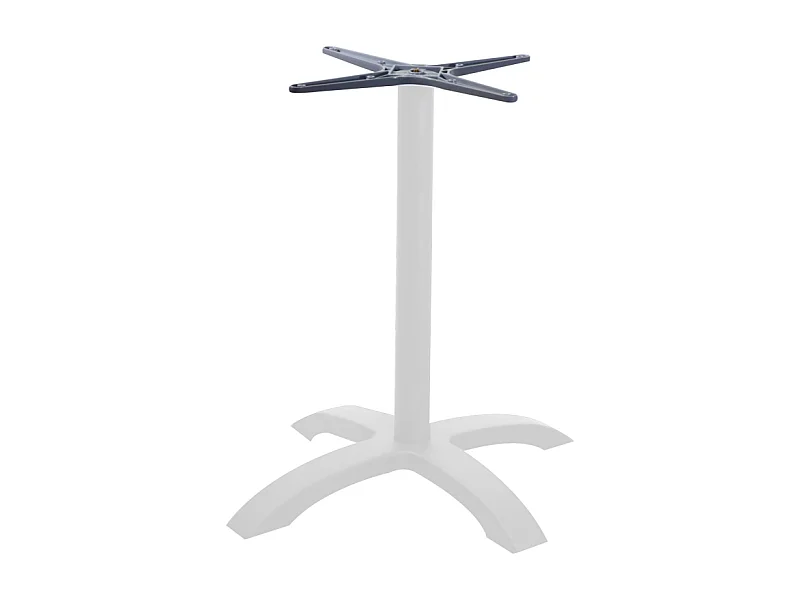 Base tavolo alluminio Alan bianco quadro cm 52x52h72