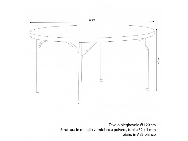 TAVOLO CATERING Ø 120