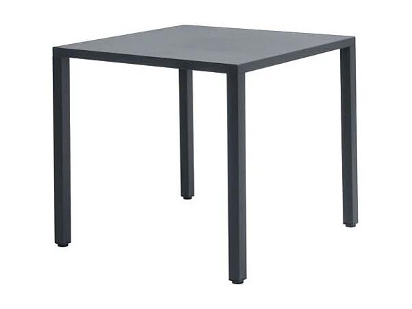 Tavolo Garda In Acciaio 80X80 - Antracite - Autolivellante Moia