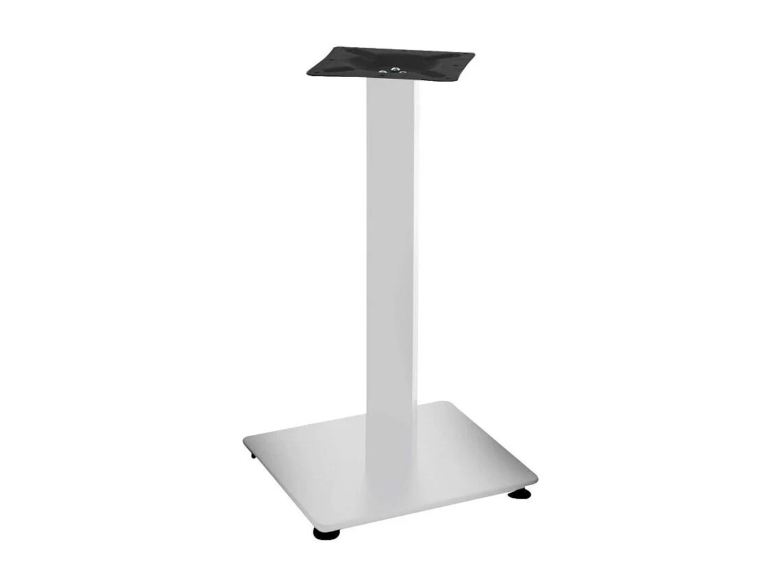 Base tavolo acciaio Jamie bianco quadro cm 40x40h72