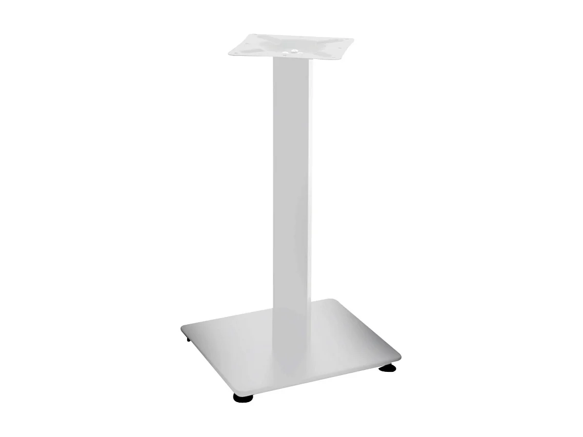 Base tavolo acciaio Jamie bianco quadro cm 40x40h72