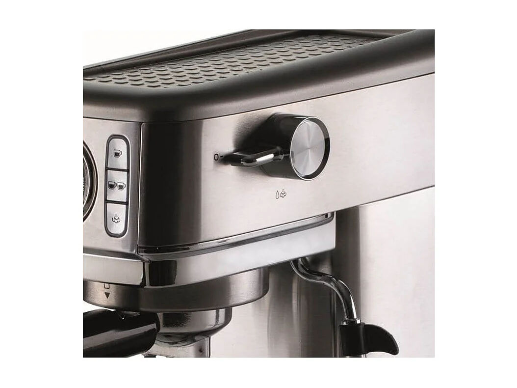 Machine à café expresso Ariete 1381 en métal avec manomètre Gris