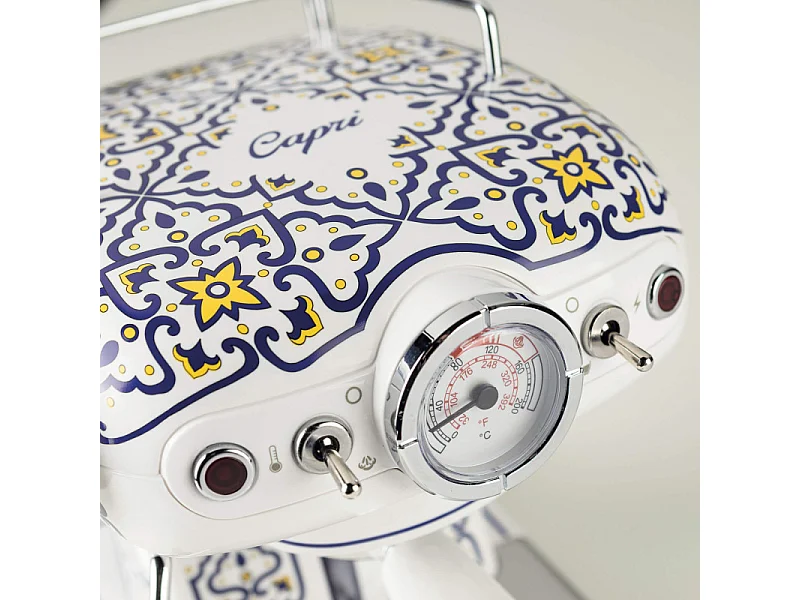 Machine à café Ariete 1389 Capri, 850 W, capacité du réservoir de 0,9 L, filtre ½ tasse, bac d'égouttage, cappuccinatore