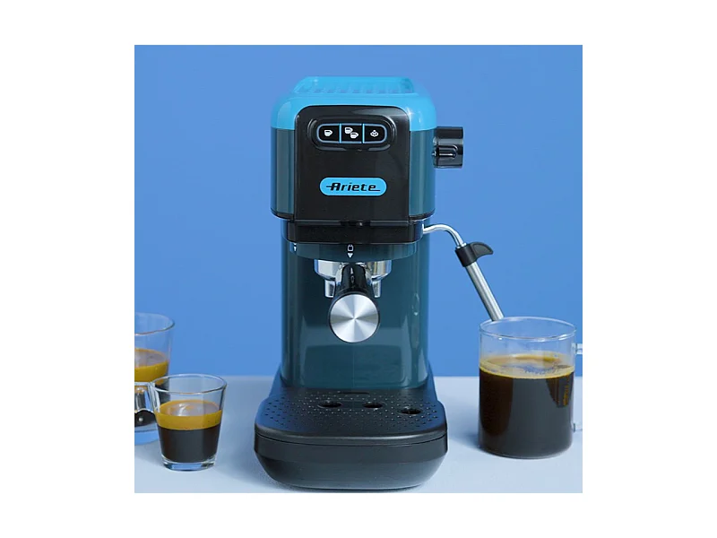 Macchina da caffè espresso Sky Blue 1300W - 15 bar di pressione - Blu